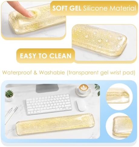 Wrist Rest Pad Comfortable Silicone Cushion Bling Bling