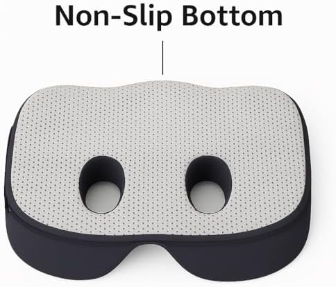 Sit Bone Memory Foam Cushion | Pressure Relief Pad for Hamstring and Ischial Tuberosities | Comfort in Desk Chair or Car Seat