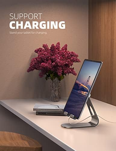 Lamicall iPad Stand Adjustable Tablet Holder, Sturdy Aluminum, Multi-Angle