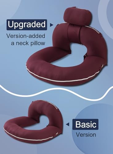 INSEN Reading Pillow, Back Pillow for Sitting in Bed and Couch, Gaming Pillow for Adults, Sit Up Support for Bed