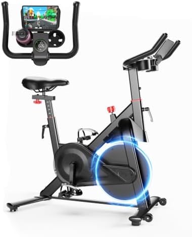 MJWW Stationary Bike, 32-Level Magnetic Exercise Bike 300lbs Max