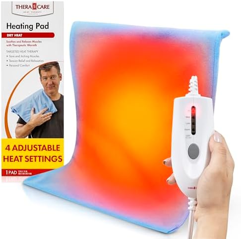 TheraCare Electric Dry Heating Pad, 12" x 15"