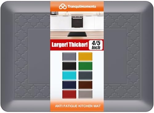 4/5 Inch Thicker Kitchen Mats Anti Fatigue Comfort Mat Standing Desk Rugs