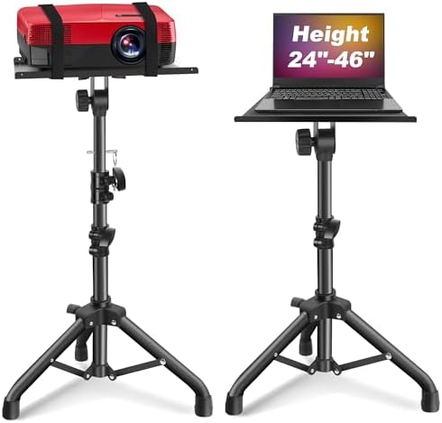 Ramzi Projector Stand,Projector Laptop Stand Tripod Laptop Tripod Stand