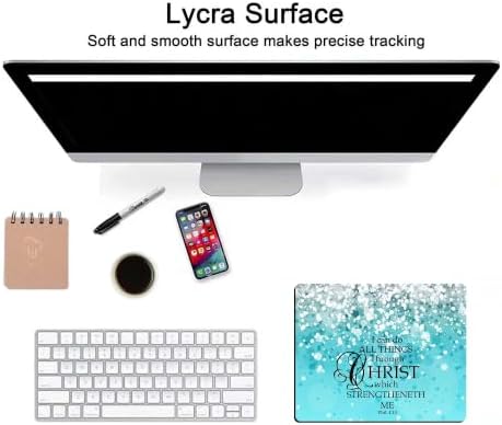 Mouse Pad Black with White Topographic Line, Gaming Mousepad Mouse Pads for Desk Keyboard with Anti-Slip Rubber Base, Keyboard Pad Mouse Mat for Home and Office