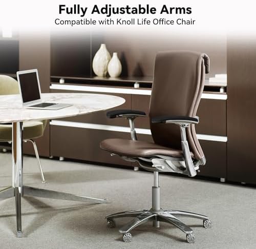 Arm Pads Caps Replacement for Knoll Life Chair, Office Chair Arm Rest Replacement（for Multi Directional arm）