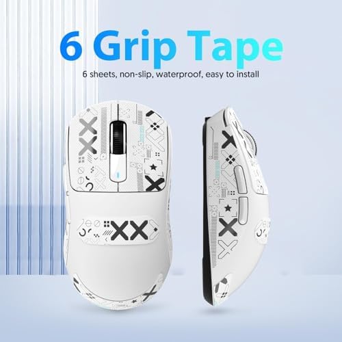 ATTACK SHARK Mouse Anti Slip Grip Tape for X3 Wireless Gaming Mouse - White