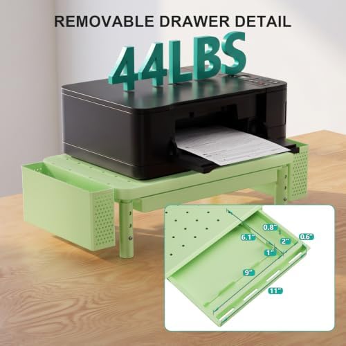 WALI Computer Monitor Stand with Storage and Pen Holder
