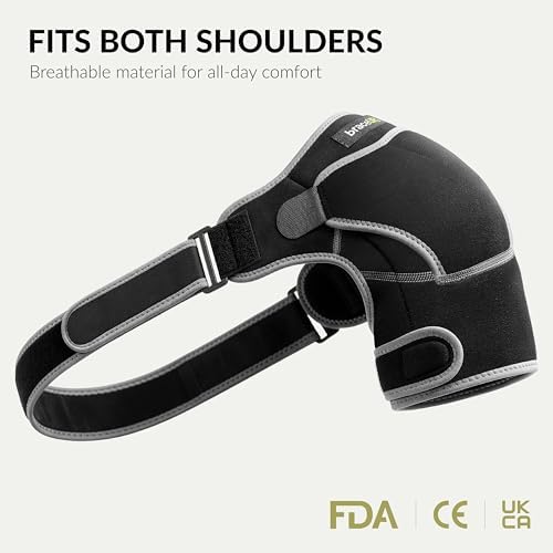 BraceUP Shoulder Brace with Ice Pack Pocket – Left or Right Support