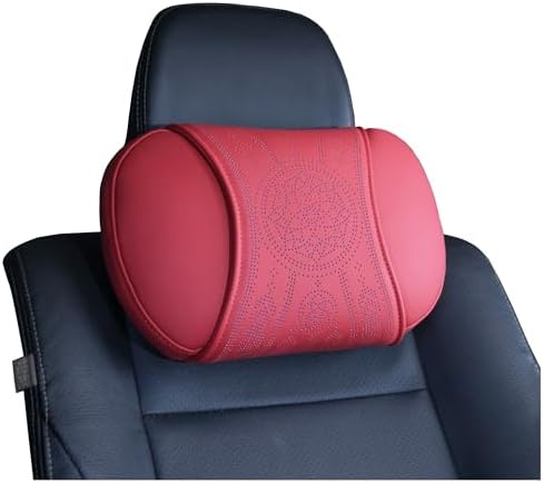 Neck Support Pillow Set for Car & Office Chair - Prosperity & Luck Dreamcatcher - Orthopedic Lumbar & Cervical Pillow for Pain Relief &Posture Correction (Neck Pillows (Red))