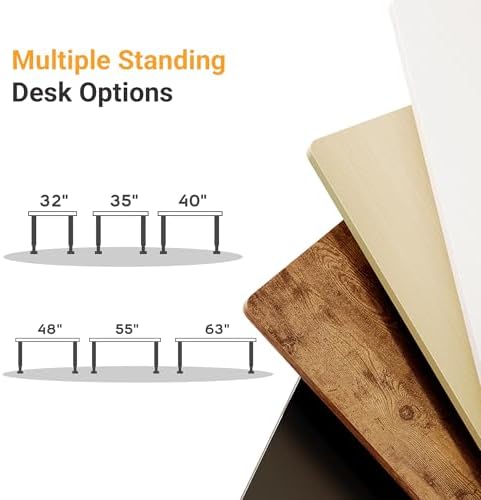 YDN Electric Standing Desk, 48x24 Inch, Black