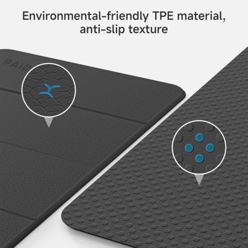 PAIDU Foldable Yoga Mat 10mm Thick, 75"x26" Non-Slip Fitness Exercise Mat