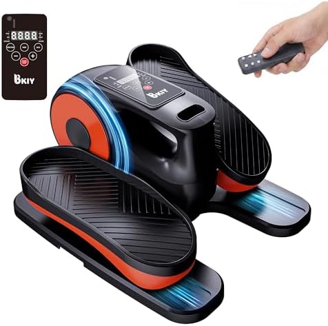 Under Desk Elliptical Machine, Electric Under-Desk Elliptical for Seniors - Mini Elliptical Exercise Equipment for Home with 12-Speed Touch Screen, Remote Control & Reversible Motion
