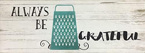 J&V TEXTILES Kitchen Mat Cushioned Anti Fatigue Floor Mat,19.6"x55", Thick Non Slip Waterproof Kitchen Rugs and Mats, Standing Mat for Kitchen,Floor,Home,Office,Desk,Sink,Laundry (Always Be Grateful)