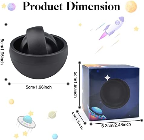 Fidget Toys for Adults, Autism Sensory Toys for Kids 8-12, Black 1PC