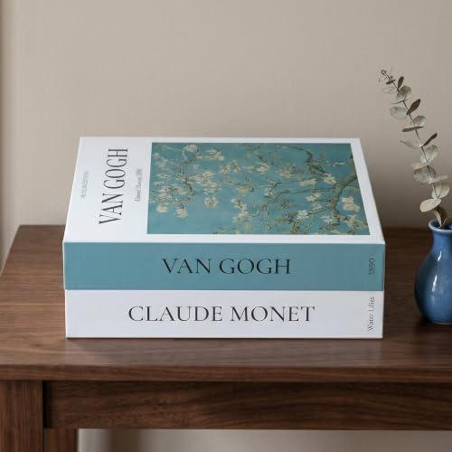 Decorative Cable Management Box, Faux Book Cord Organizer Cover with Dual Doors