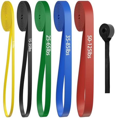 Pull Up Bands, Resistance Bands Set, Exercise Workout Bands for Men & Women, Ideal for Body Stretching, Physical Therapy and Muscle Training