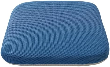 Memory Foam Chair Cushion Non-Slip Seat Cushion with Breathable Fabric Removable Zipper Cover Square Comfort Chair Pad for Office Chair, Desk Chair, Car Seat, Wheelchair (Navy Blue, 16"x16")