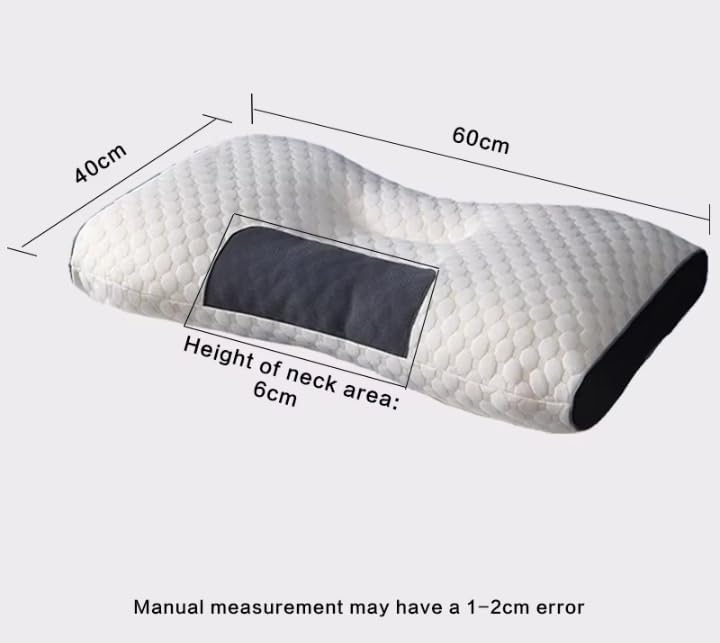 Ergonomic Pillow Contour Orthopedic Neck Traction for Shoulder Neck Pain Relief Side Sleeper,Cervical Neck Support Massage Lifting Pillow High Elastic Machine Washable