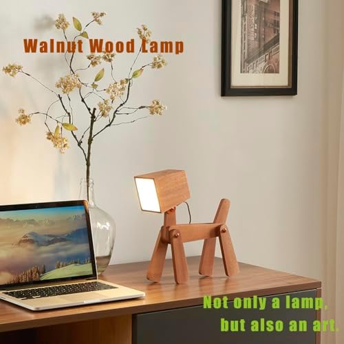 Novelty Cool Dog Lamp for Kids Room Bedroom Bedside Reading