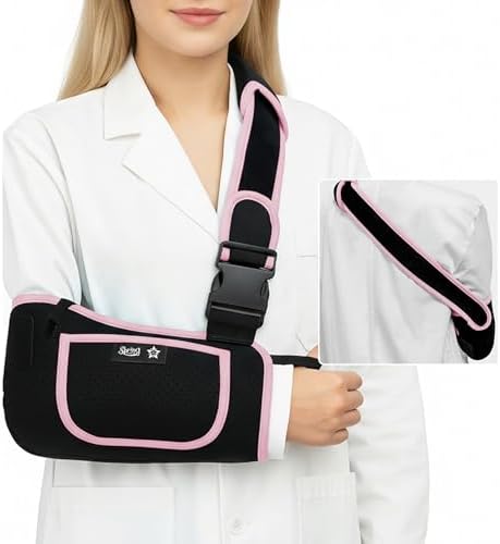 SPRING SEAON Arm Sling Shoulder Immobilizer for Women and Men Adjustable
