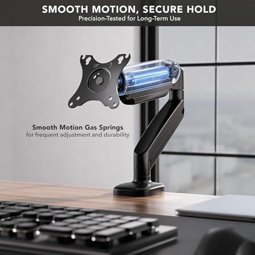 Mount-It! Single Monitor Arm Desk Mount, 13-32", 17.6 lbs