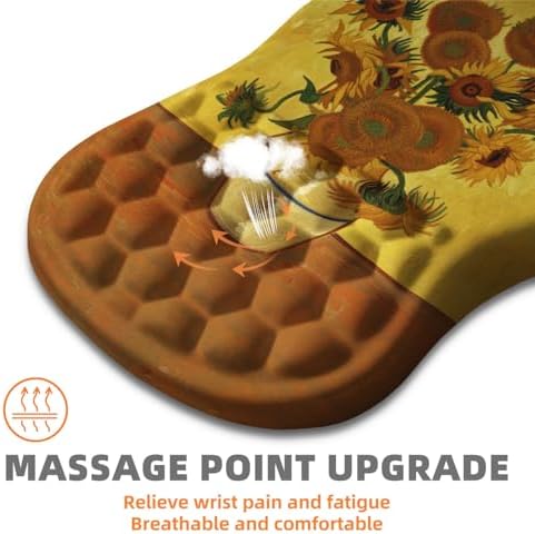 Ergonomic Mouse Pad Wrist Support for Carpal Tunnel Pain Relief