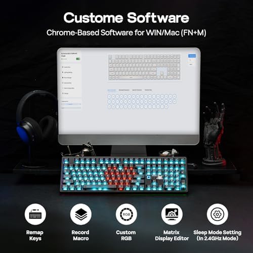 EPOMAKER X Aula F108 PRO V2 Wireless Mechanical Keyboard with Pixel Screen