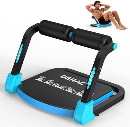 DERACY Sit Up Exercise Equipment, Adjustable Ab Machine, Multi-Functional Sit Up Machine, Ab Workout Equipment, Ab Trainer Machine for Women Men