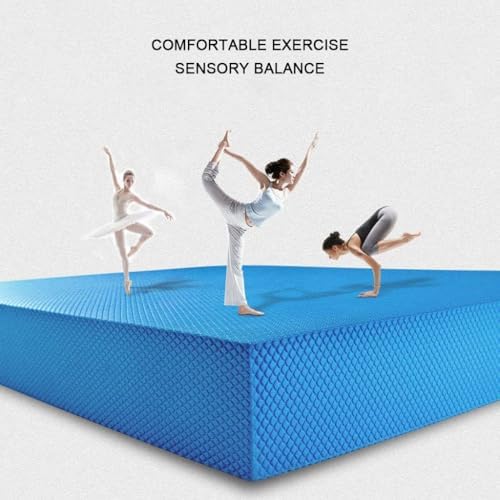 Yoga Knee Pad Foam Balance Pad Physical Therapy Core Balance Disc Extra Thick Non-Slip Exercise Floor Mat for Gym Fitness Stretching Pilate,40×33×5cm,Green
