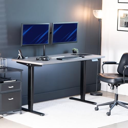 VIVO Dark Gray 55 x 28 in Standing Desk, DESK-KIT-2B55G