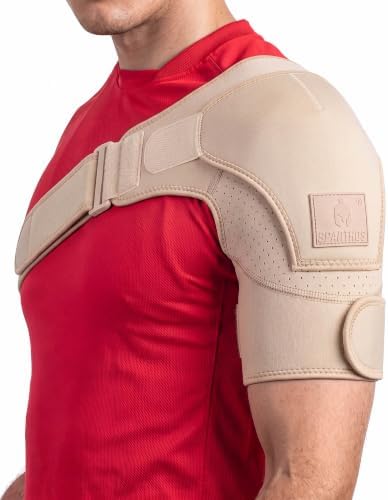 Sparthos Rotator Cuff Shoulder Brace for Women & Men - Support - Beige-UNI