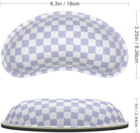Dapesuom Mouse Wrist Rest, Cute Ergonomic Memory Foam Mouse Wrist for Computer Desk Mats Support, Hand Rest Pad Cushion for Gaming, Office, Laptop, Men, Women, Pain Relief & Easy Typing, Lilac Grey
