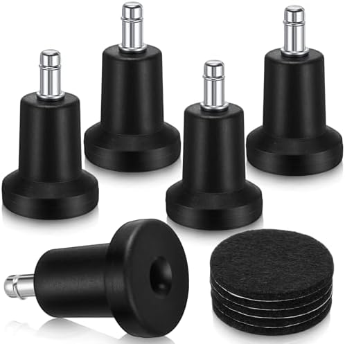 Outus 5 Pcs Office Chair Bell Glides Replacement Chair Caster Stoppers