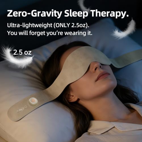 Heated Eye Mask & Cordless Neck Heating Pad, 2-in-1 Eye & Neck Heating Wrap, Wearable Design, 3 Heat Levels, Fast Heating, USB Rechargeable, 30-Min Auto Shut-Off