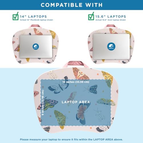 LAPGEAR MyStyle Lap Desk – Butterflies, Fits 15.6" Laptops