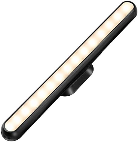 Dimmable Touch Light Bar Rechargeable Wall Mounted Reading Lights Stick on Bunk Bed Lamp Headboard Magnet Mount Wireless Portable 2000mah Battery LED for Closet Mirror Makeup (3W)