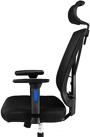 Frassie Height Adjustable Gaming Chair Armrest Pair Boss Chair Arms Set Replacement (Blue)