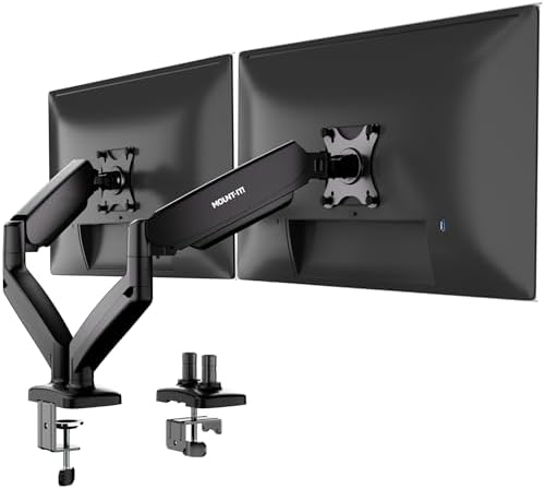 Mount-It! Dual Monitor Desk Mount, 13-32", 17.6 lbs Each