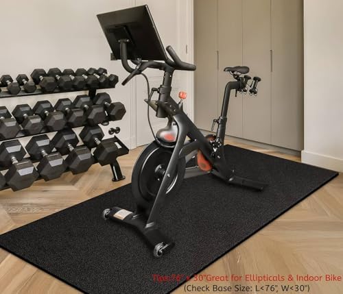 GymCope Treadmill Mat for Hardwood Floor Carpet 7'x3'/6'x3'/6'x2.5'/4'x2'