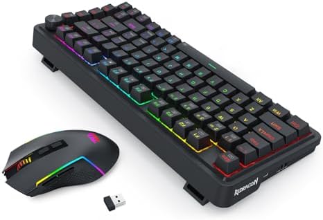 Redragon S168 Combo, K673 PRO 75% Gaming Keyboard + M693 8000 DPI Mouse