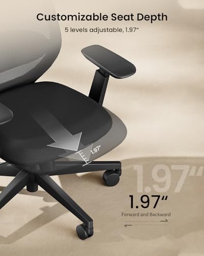 ProtoArc EC200 Ergonomic Office Chair with Adjustable Seat Depth