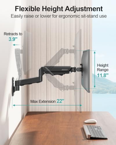 MOUNT PRO Monitor Wall Mount for 13 to 32 Inch Screens, Holds up to 19.8lbs