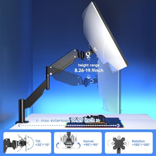 Pholiten Heavy Duty Monitor Arm for up to 43"