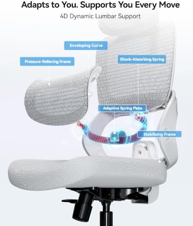 SIHOO B100 SE Soft Ergonomic Office Chair, Desk Chair with Lumbar Support