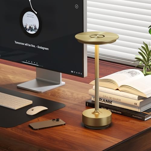 Cordless LED Table Lamp,Portable Rechargeable Battery Operated Table Lights