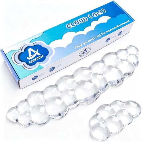 Gel Cloud Keyboard & Mouse Wrist Rest Set - Cloud Keyboard Wrist Rest Pad & Mouse Support for Office Gaming Pad Computer Laptop Ergonomic Comfortable Pain Relief- Cloud Pad Set