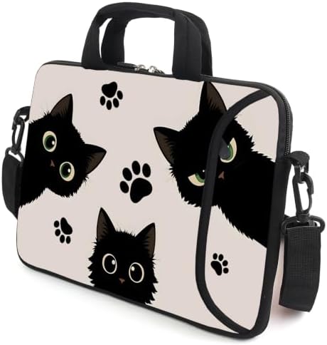 15" laptop sleeve laptop bag chromebook case adjustable shoulder strap with handle accessory pocket for men women (RYD-15-15)