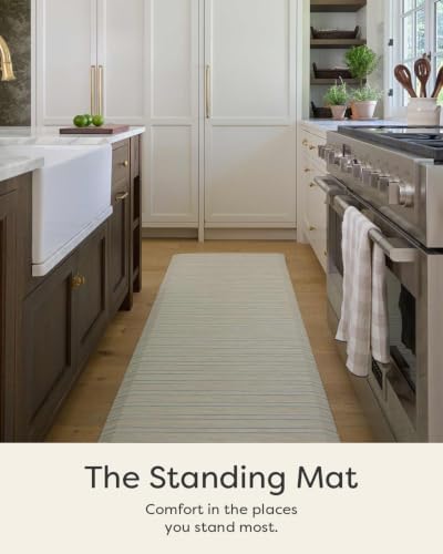 House of Noa Nama Standing Mat – Anti-Fatigue Cushioned Kitchen Mats for Floor | Ergonomic Bounce-Back Foam Kitchen Mats | Anti-Fatigue Mats for Kitchen & Standing | Devon Glacier | 22" x 36"