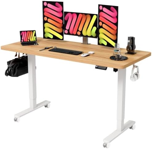 Monomi Electric Standing Desk 55"x24"Height Adjustable Sit Stand Desk